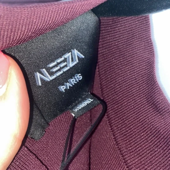 Sequin Bow Burgundy Sweater - Picture 5 of 5